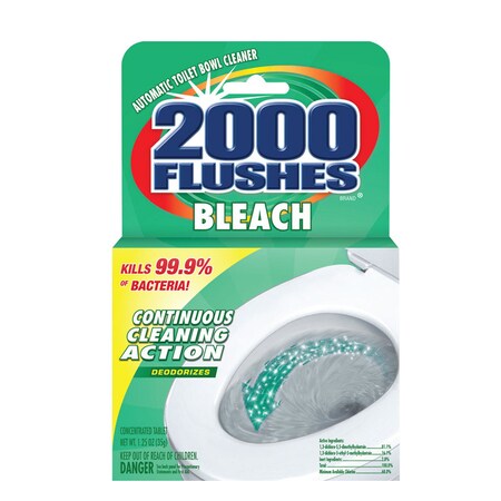 2000 Flushes 2000 Flushs Bleach1.25Oz 290071
